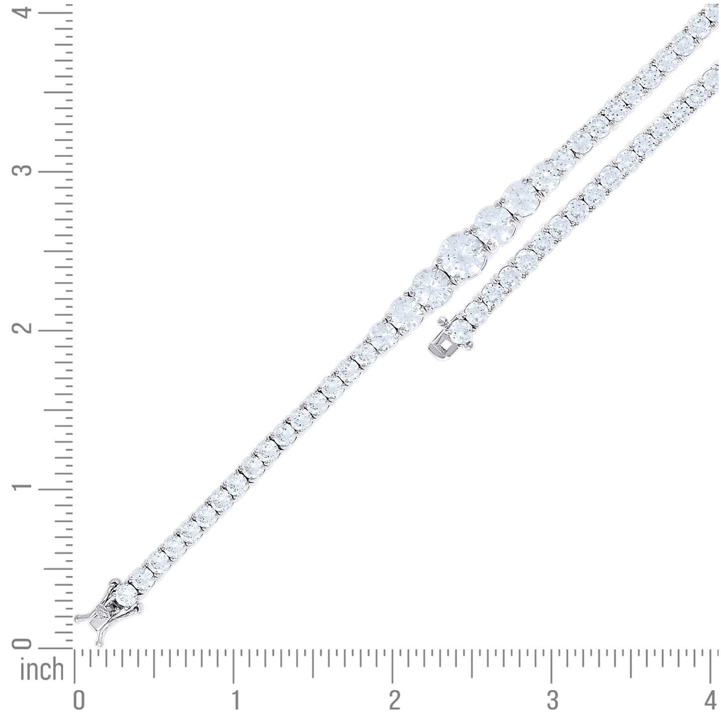Sterling Silver Womens Cubic-Zirconia Tennis Bracelet 7.25 Inches– Elegant Jewelry Gift for Birthday, Anniversary, Engagement, Wedding