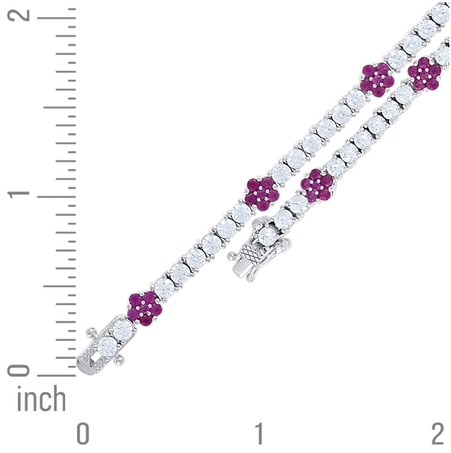 Sterling Silver Womens Round White Cubic-Zirconia Tennis Bracelet 7 Inches– Elegant Jewelry Gift for Birthday, Anniversary, Engagement, Wedding