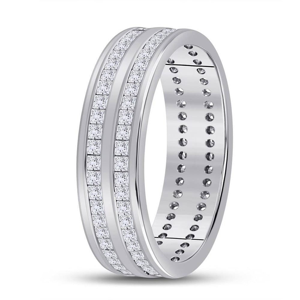 14K White Gold Womens Round Diamond Eternity Wedding Band 1 Cttw, Womens Size: 5-10