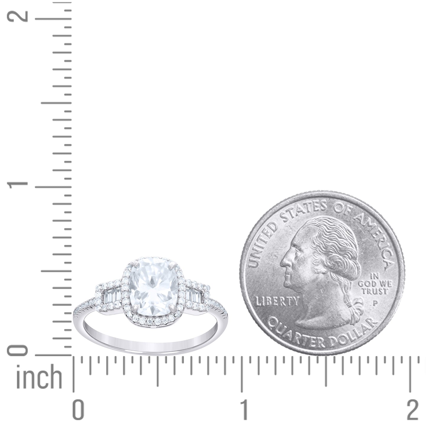 Sterling Silver Womens Cushion-Cut Round 3.48ct Moissanite Engagement Ring Size 10– Elegant Jewelry Gift for Birthday, Anniversary, Engagement, Wedding
