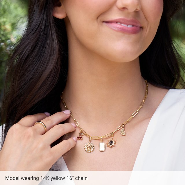 14K Or 18K Yellow Or White Or Rose Gold Or Sterling Silver 3.85 Mm Polished Paperclip-Style Chain