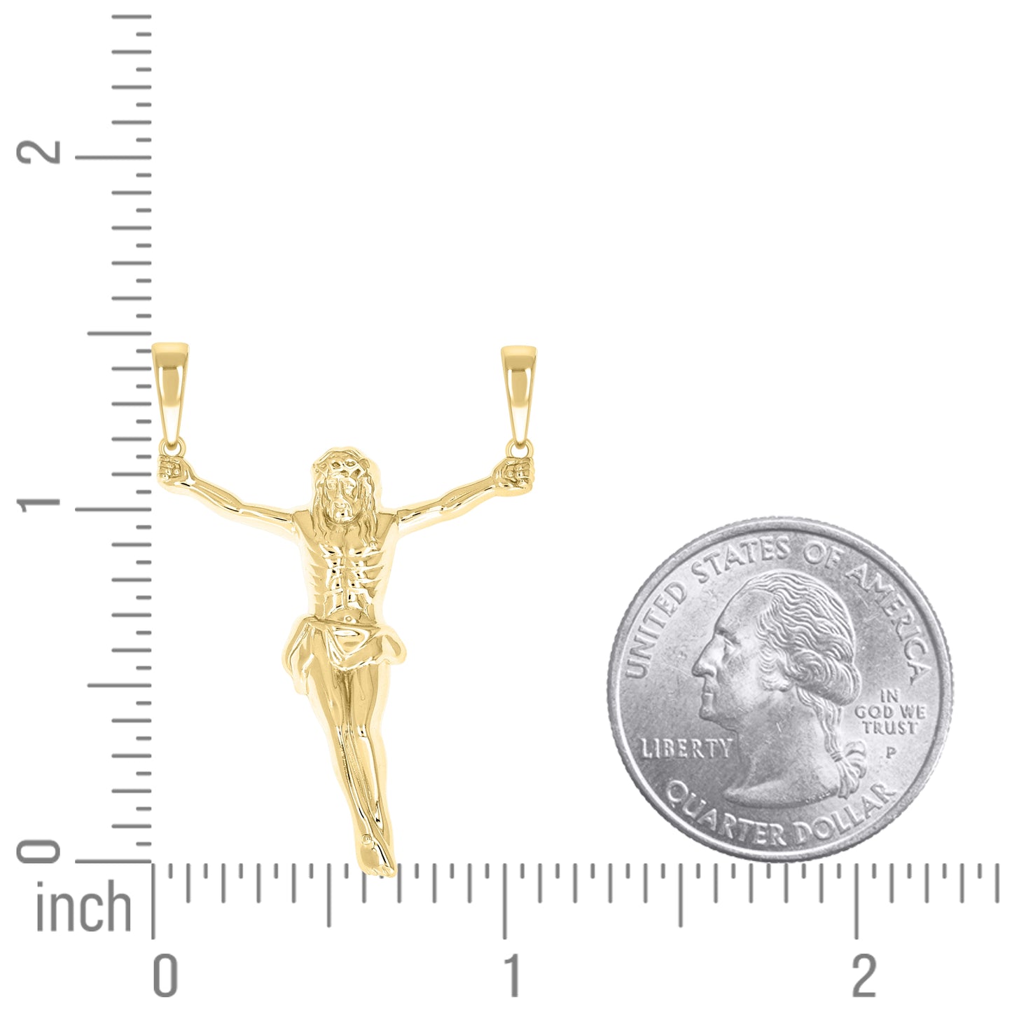 Sterling Silver Men Crucifix Religious Charm Pendant – Elegant Jewelry Gift for Birthday, Anniversary, Engagement, Wedding