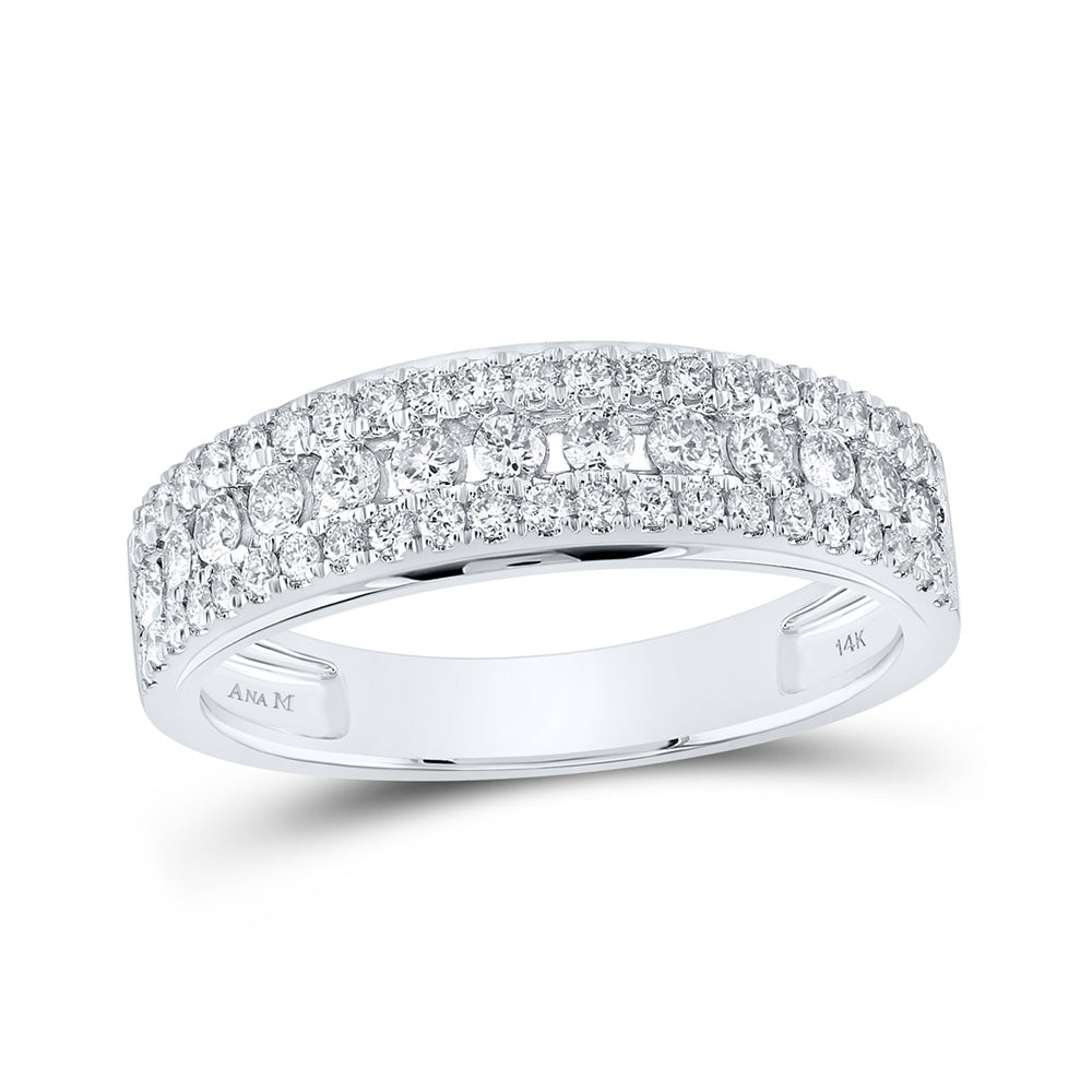 14K White Gold His Hers Round Diamond Solitaire Matching Wedding Set 3 Cttw, Womens Size: 5-10, Mens Size: 7-13