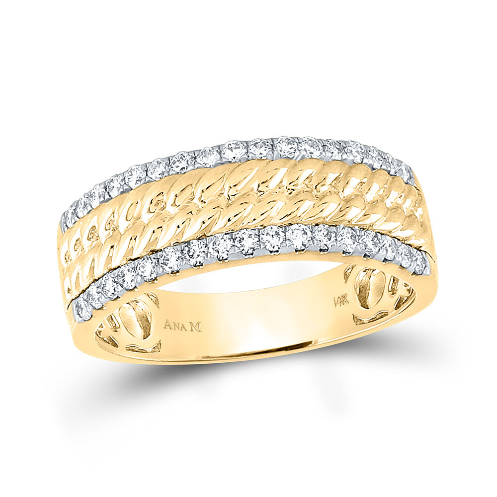 14K Yellow Gold His Hers Round Diamond Halo Matching Wedding Set 2 Cttw, Womens Size: 5-10, Mens Size: 7-13