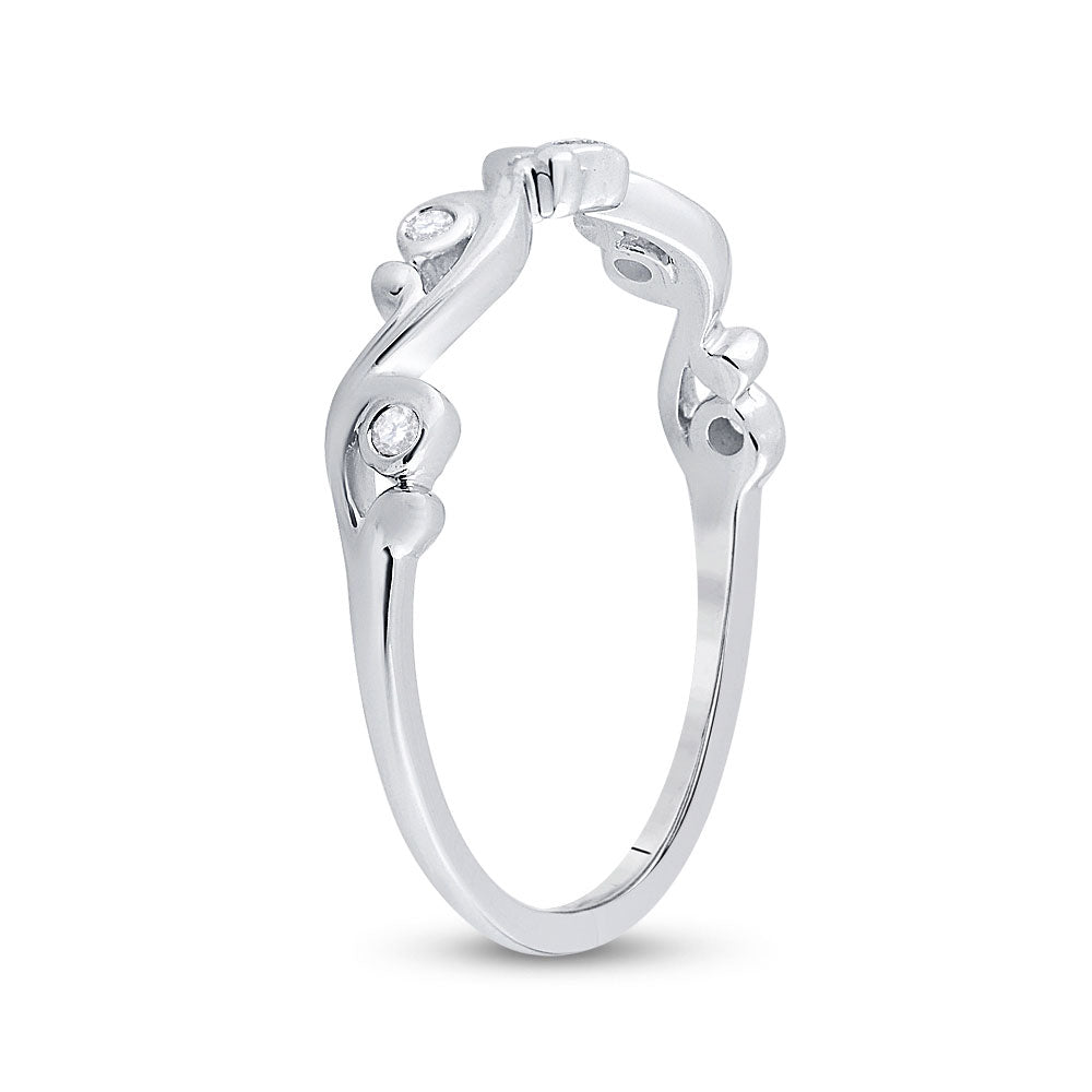10K Yellow Or White Or Rose Gold Womens Round Diamond Band Ring , Womens Size: 5-10