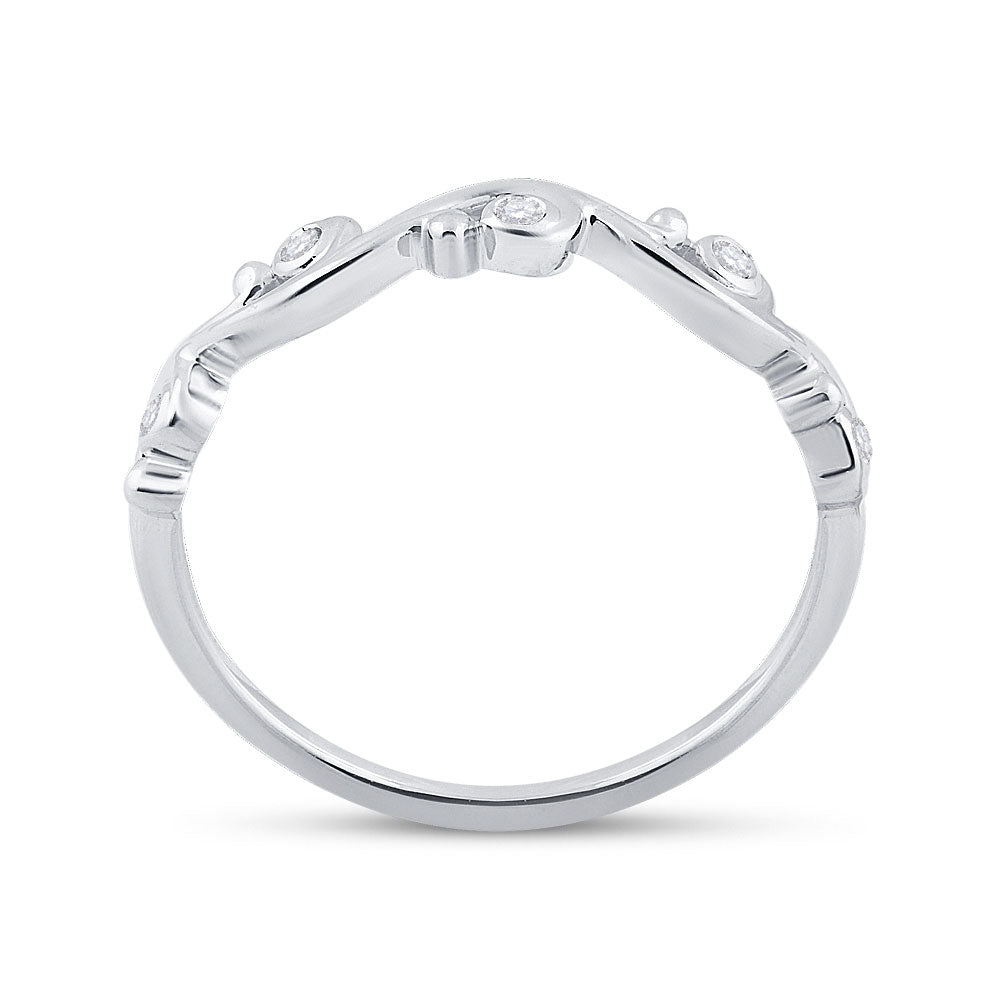 10K Yellow Or White Or Rose Gold Womens Round Diamond Band Ring , Womens Size: 5-10