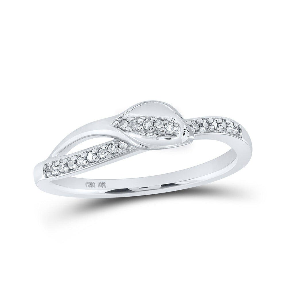 10K Yellow Or White Or Rose Gold Womens Round Diamond Band Ring , Womens Size: 5-10