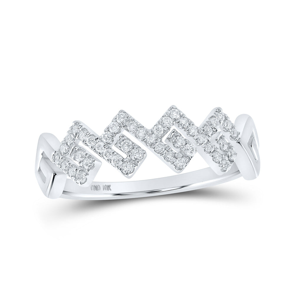 10K Yellow Or White Or Rose Gold Womens Round Diamond Stackable Band Ring , Womens Size: 5-10