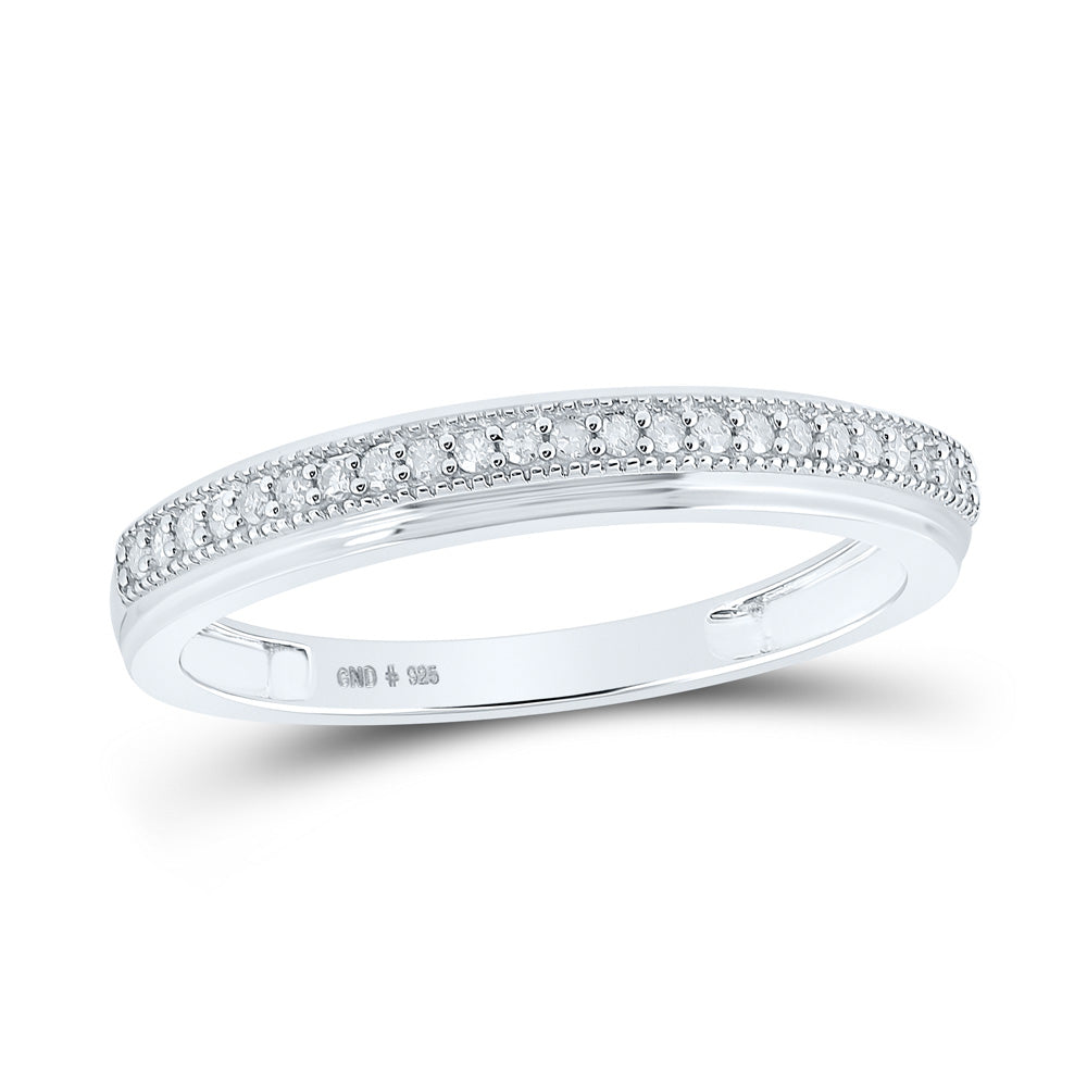 Sterling Silver His Hers Round Diamond Cluster Matching Wedding Set 3/4 Cttw, Womens Size: 5-10, Mens Size: 7-13