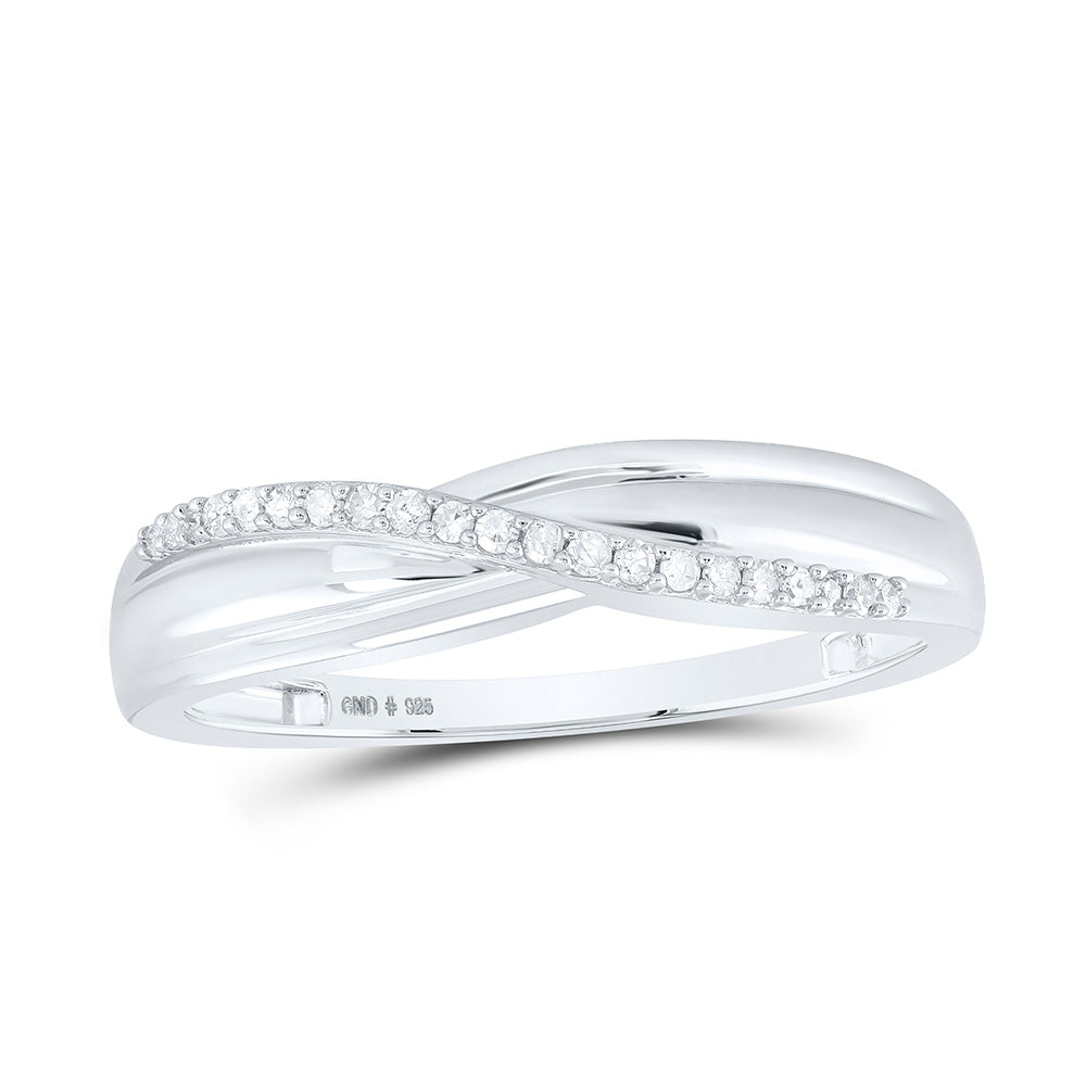 Sterling Silver His Hers Round Diamond Cluster Matching Wedding Set 1/3 Cttw, Womens Size: 5-10, Mens Size: 7-13