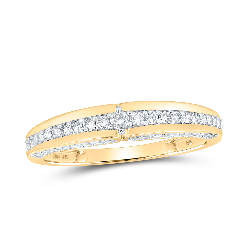10K Yellow Gold His Hers Round Diamond Halo Matching Wedding Set 1-3/4 Cttw, Womens Size: 5-10, Mens Size: 7-13