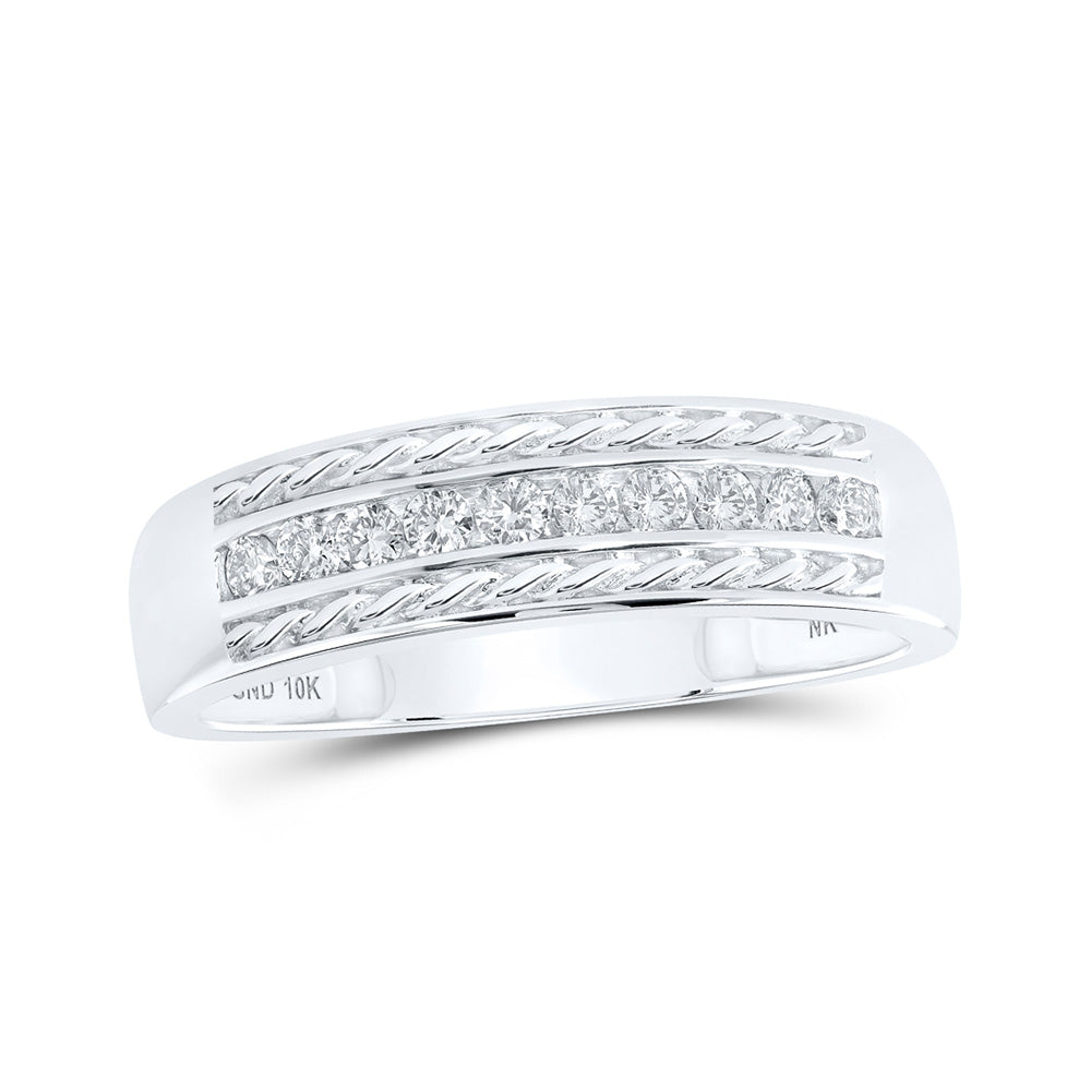 10K White Gold His Hers Princess Diamond Square Matching Wedding Set 3/4 Cttw, Womens Size: 5-10, Mens Size: 7-13