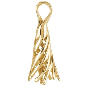 14K Yellow Gold Round 8.0-8.5 Mm Pendant Mounting For Pearl