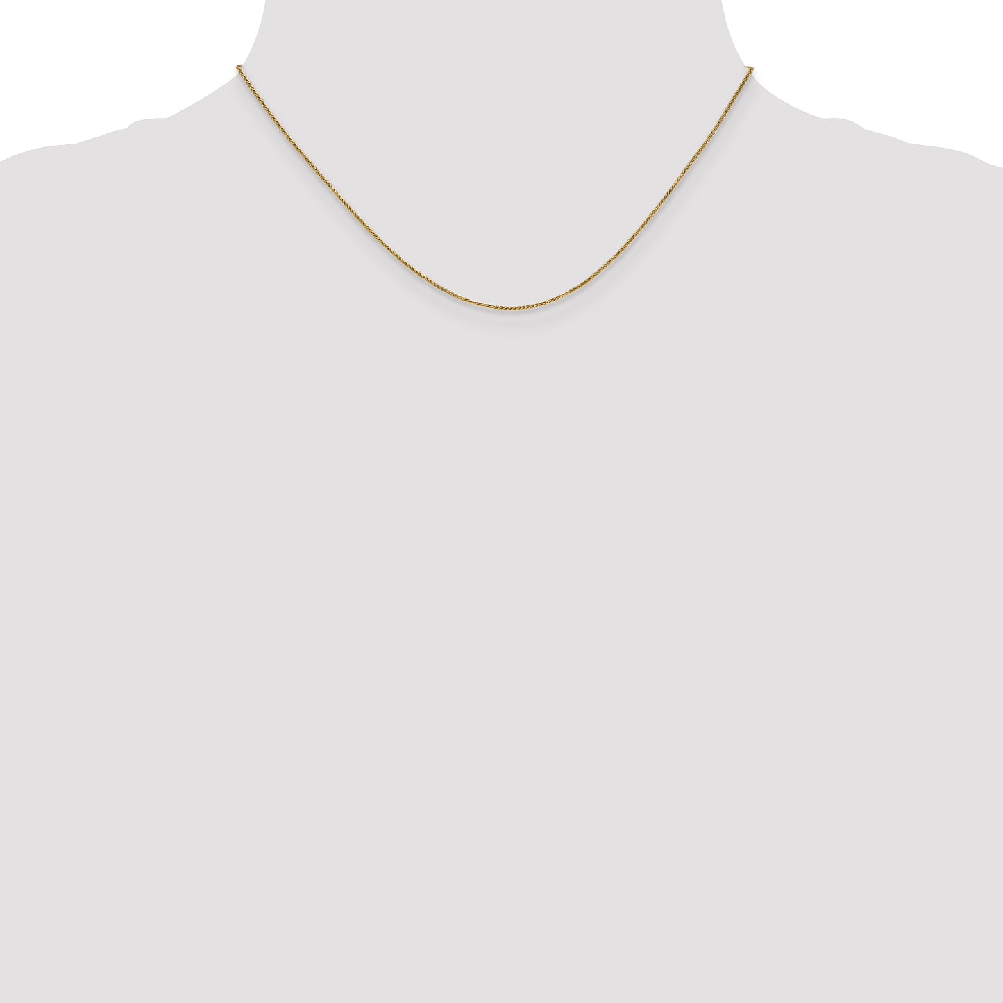 14K Yellow Gold .8mm Spiga Chain