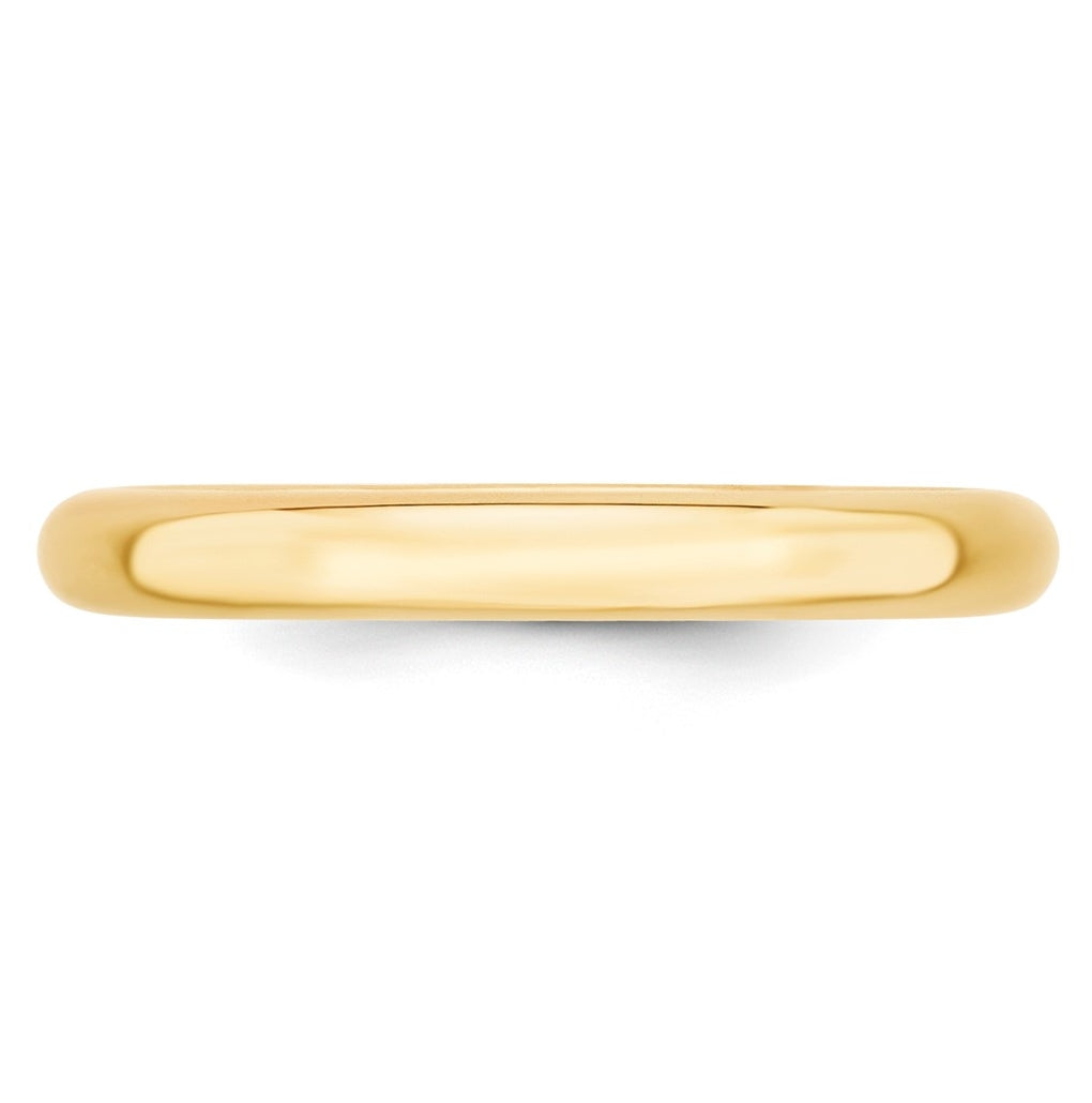 10k Yellow Or White Gold Standard Weight Comfort Fit Wedding Band