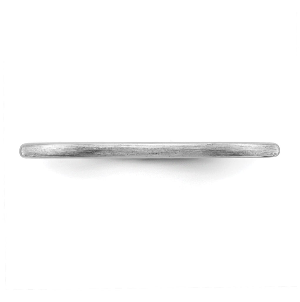 10K Yellow Or White Or Rose Gold 1.2mm Half Round Satin Stackable Band Size 4.5