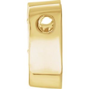 14K Yellow Gold Round 3 Mm Natural Aquamarine Family Heart Slide Pendant