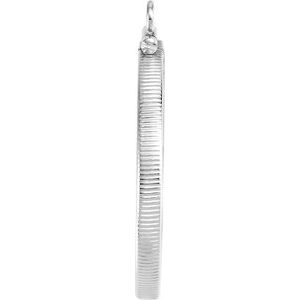 Sterling Silver 30.5 Mm Screw Top Polished Coin Edge Coin Frame Bezel Pendant