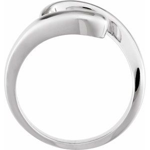 Sterling Silver Polished Freeform Ring Remount Size 7