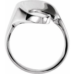 Sterling Silver Polished Freeform Ring Size 7