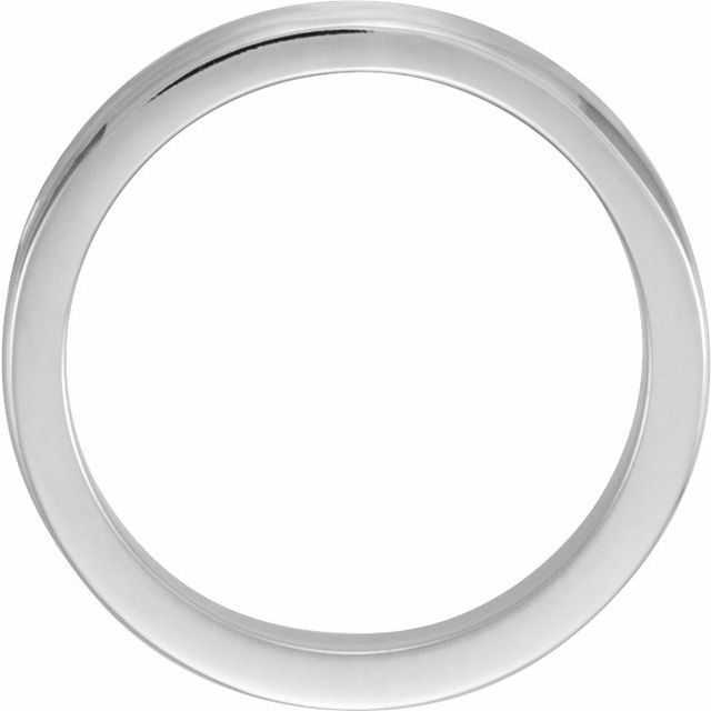 Platinum Round 1.8 Mm Polished Natural Yellow Sapphire Anniversary Band, Size 6
