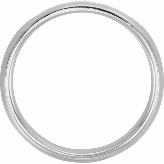 14K White Gold Round 2.2 Mm X 6 Mm Si2-Si3, G-H Polished 1/4 Ctw Natural Diamond Knife-Edge Comfort-Fit Band