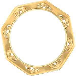 14K Yellow Gold Round 1.5 Mm G-H Si2-Si3 1/2 Ctw Natural Diamond Eternity Band Size 6