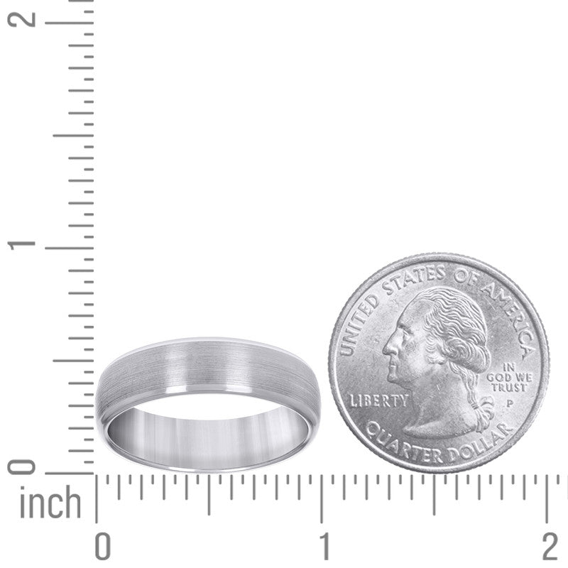 Tungsten Brushed Finish Mens Comfort-fit 7mm Sizes 7 - 14 Wedding Band