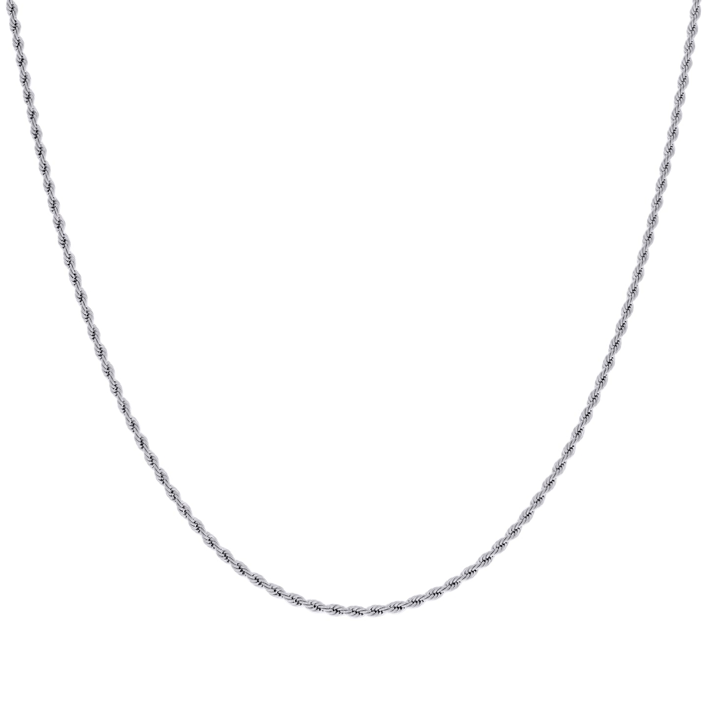Stainless Steel Or Yellow-tone Unisex Rope Fashion Chain Necklace