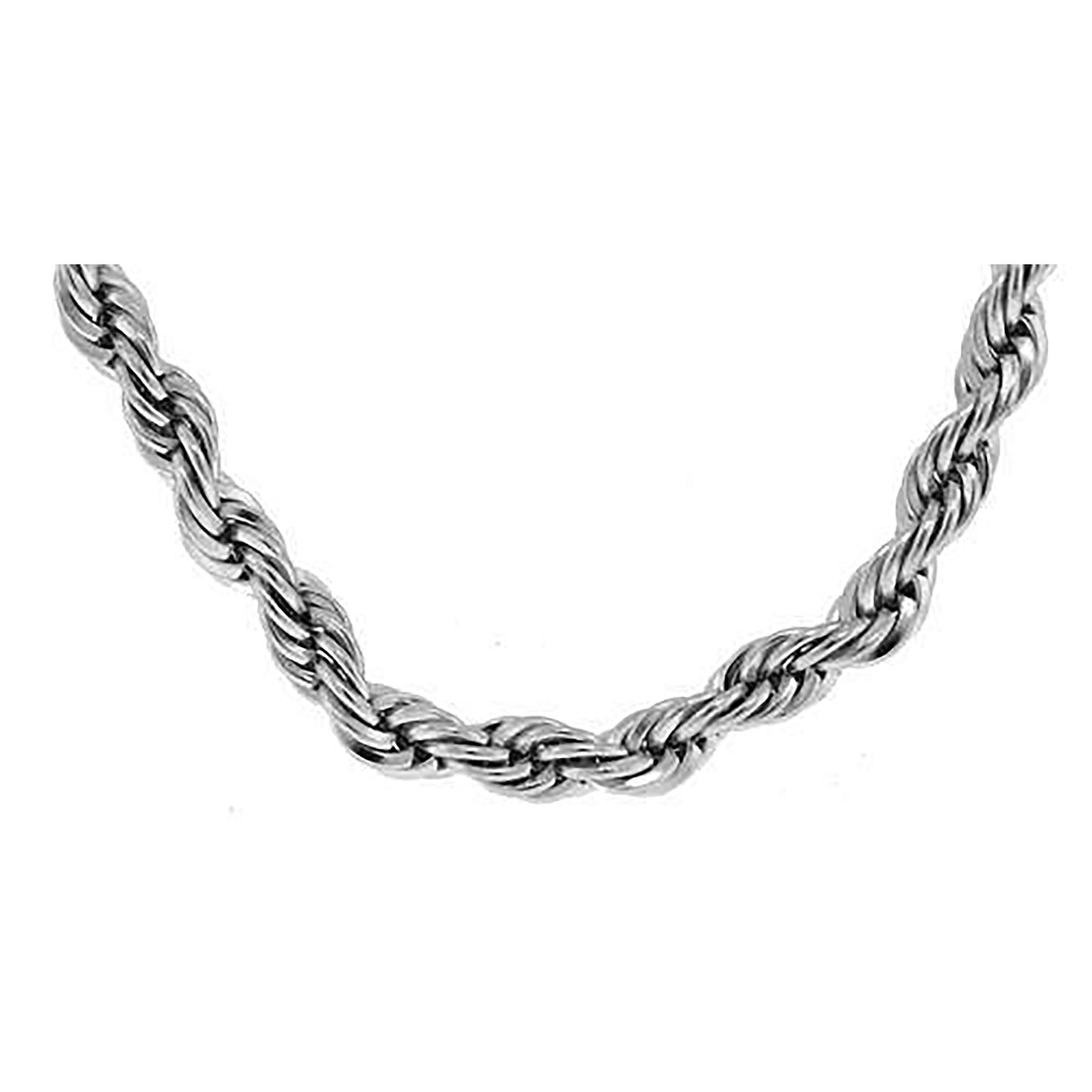 Stainless Steel Or Yellow Tone Unisex Rope Fashion Chain Necklace