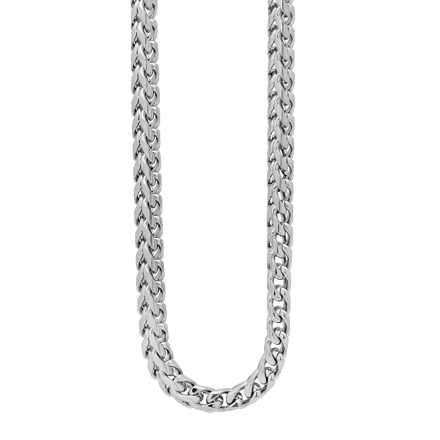 Stainless Steel Or Yellow-Tone Unisex Franco Fashion Chain Necklace