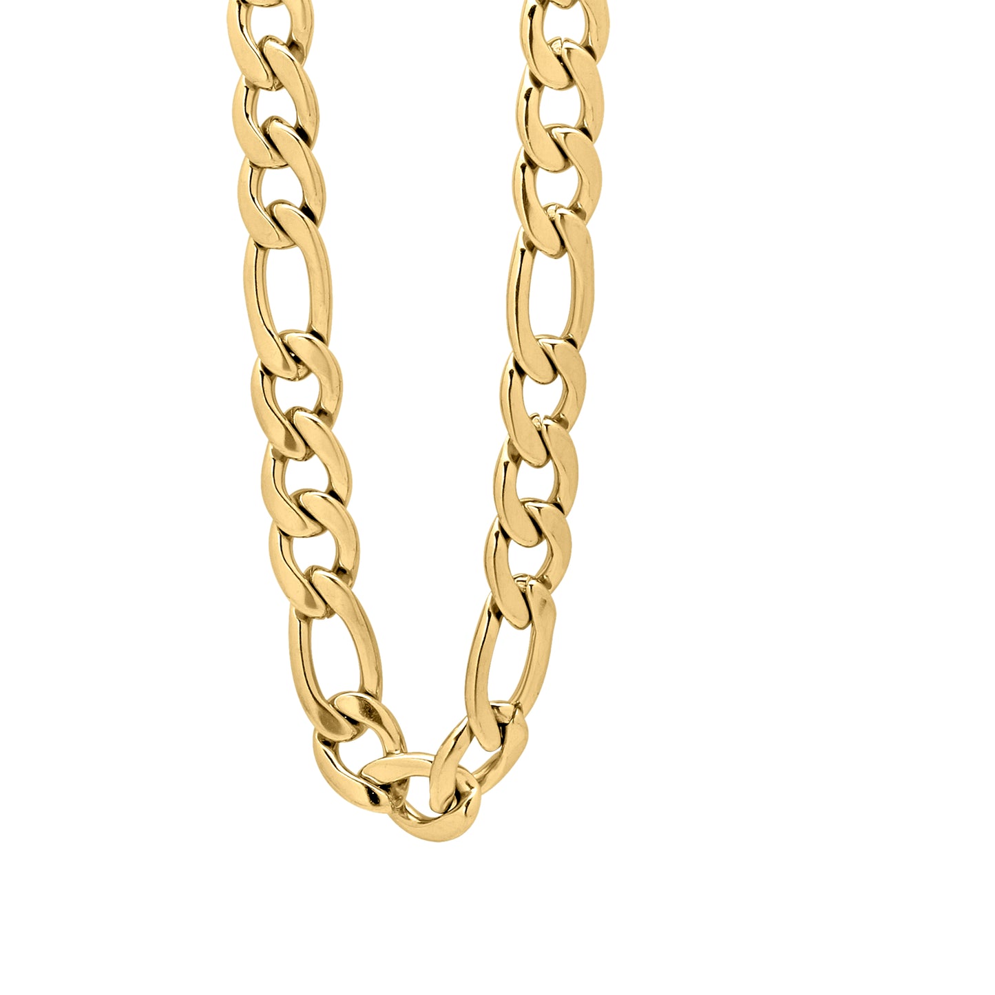 Stainless Steel Or Yellow-Tone Unisex 16-40 Inches Figaro Fashion Link Chain Necklace