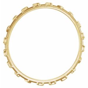 14K Yellow Gold Prayer Ring Size 6