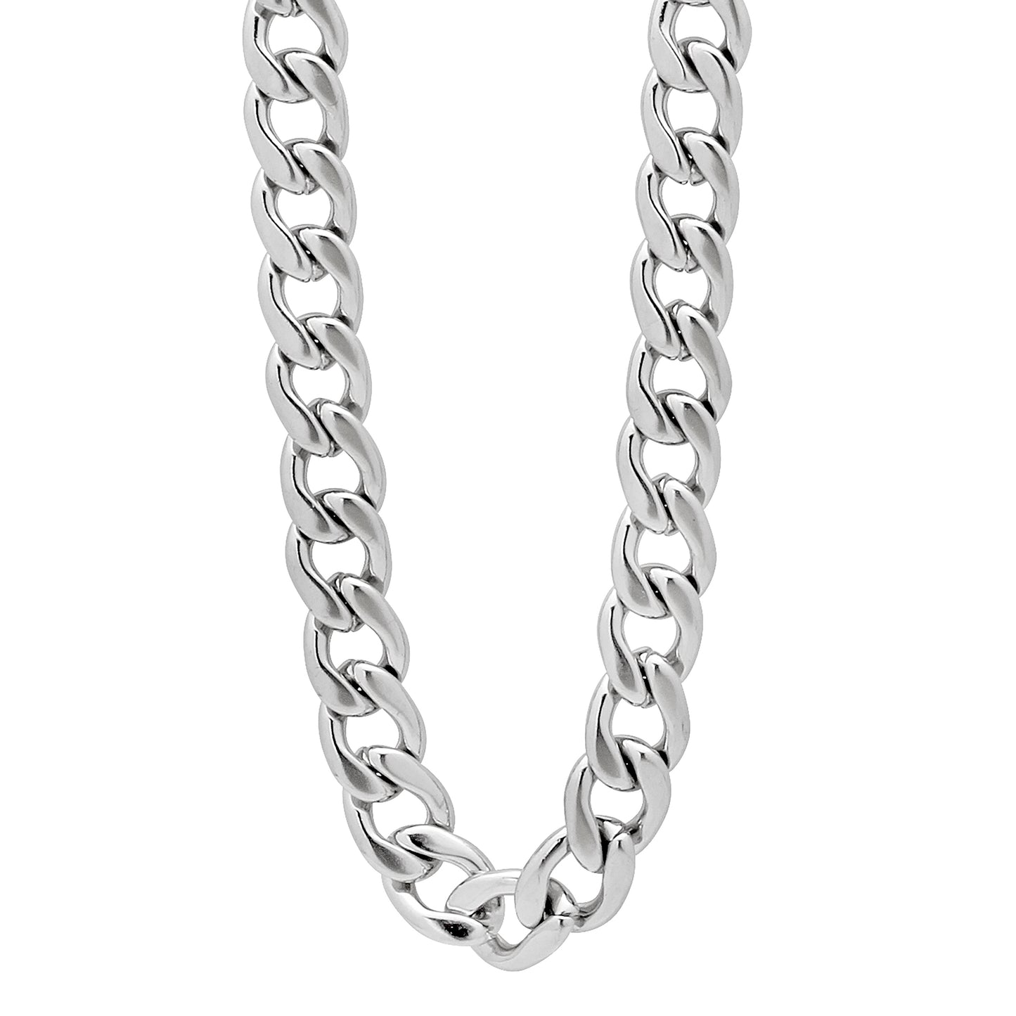 Stainless Steel Or Yellow-Tone Unisex 16-40 Inches Cuban Fashion Link Chain Necklace