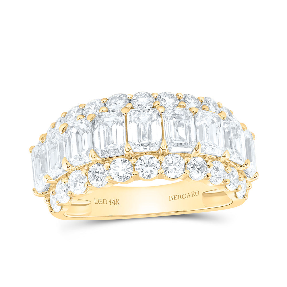 14K Yellow Or White Gold 5 Cttw Lab Grown Diamond Fashion Band