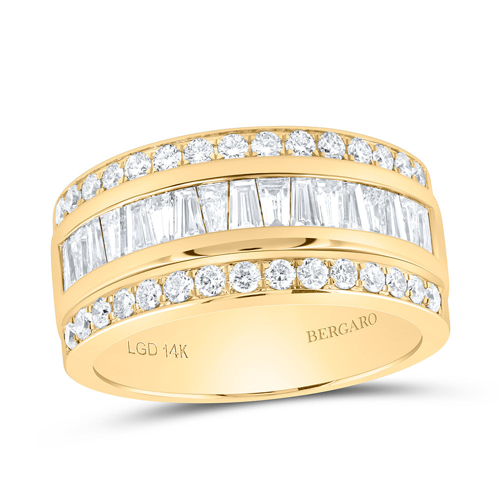 14K Yellow Or White Gold 1 3/8 Cttw Lab Grown Diamond Fashion Band