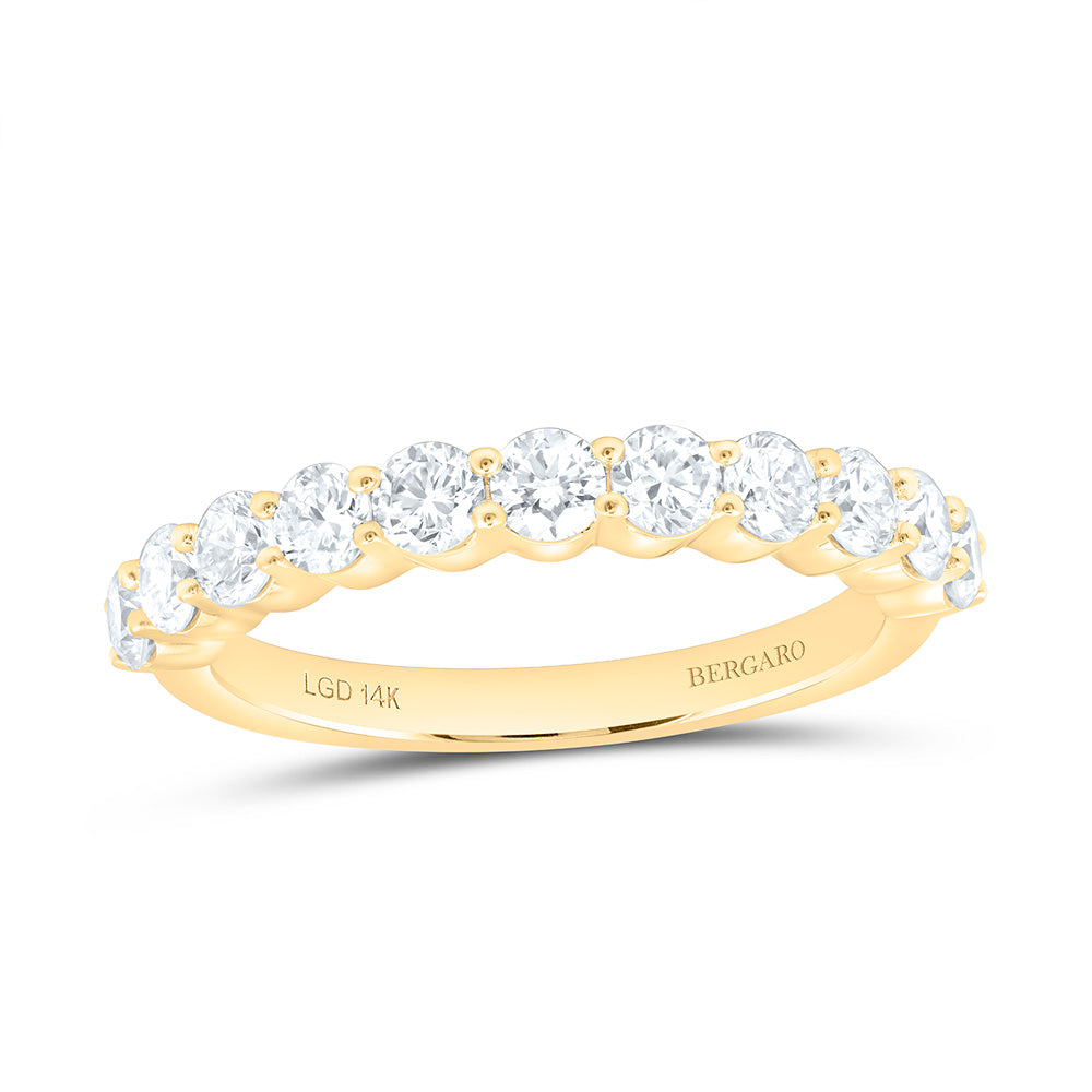 14K Yellow Or White Gold 1 Cttw Lab Grown Diamond Fashion Band