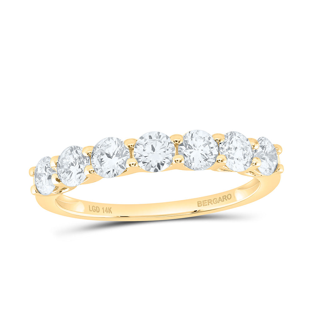 14K Yellow Or White Gold 1 Cttw Lab Grown Diamond Ladies Band