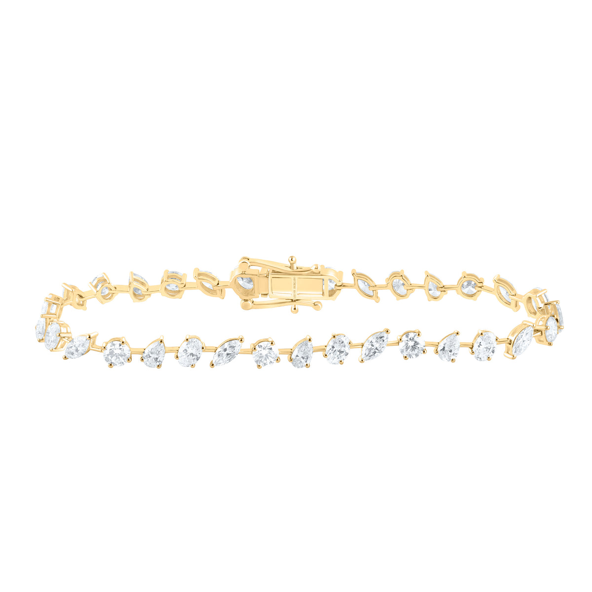 14K Yellow Or White Gold 5 5/8 Cttw Lab Grown Diamond Fashion Bracelet (7 Inch)