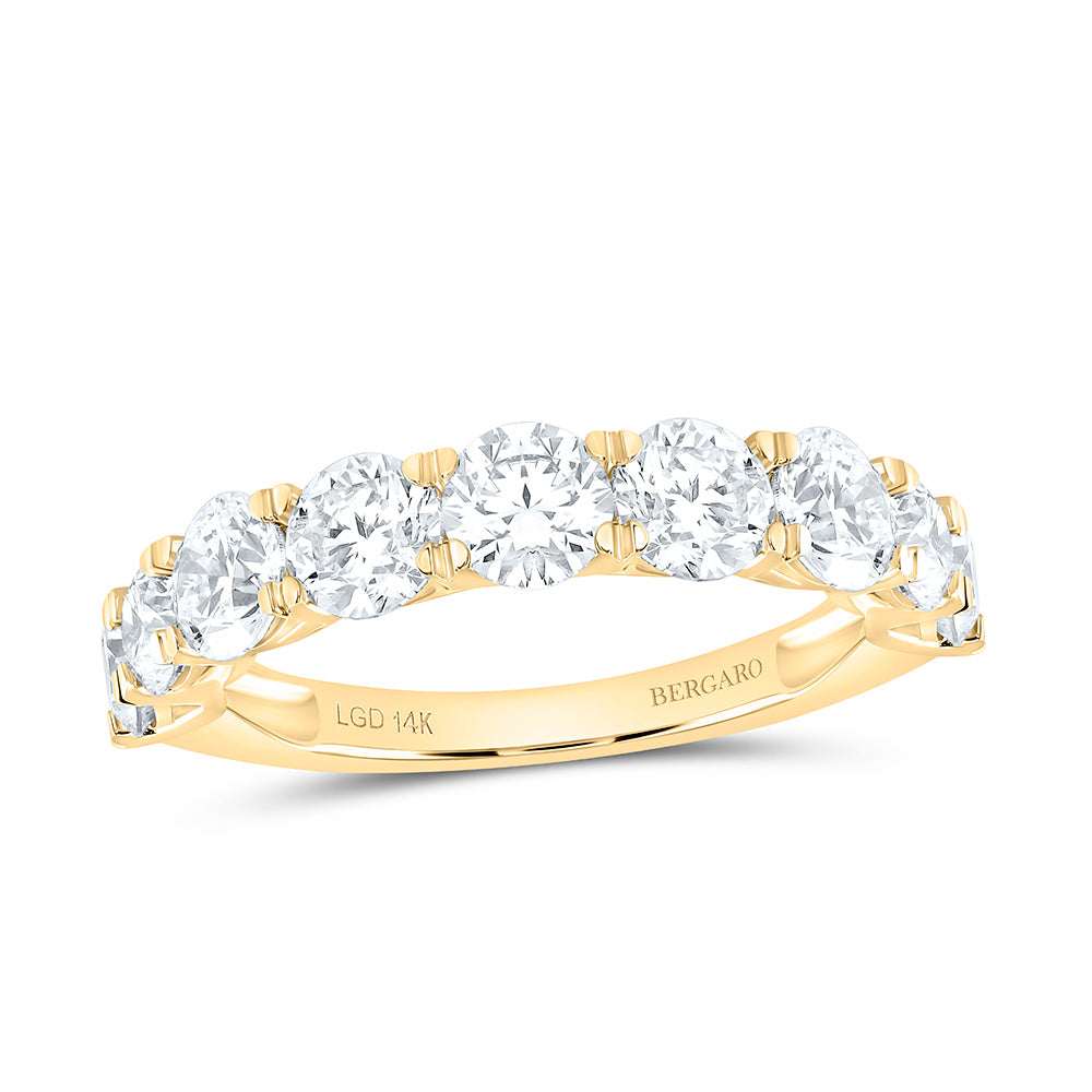14K Yellow Or White Gold 2 3/4 Cttw Lab Grown Diamond Ladies Band