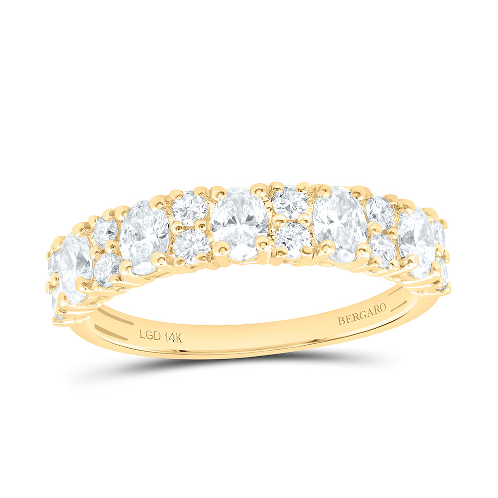 14K Yellow Or White Gold 1 Cttw Lab Grown Diamond Fashion Band