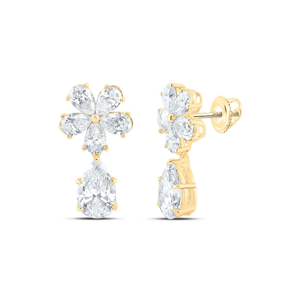14K Yellow Or White Gold 4 Cttw Lab Grown Diamond Fashion Dangling Earring