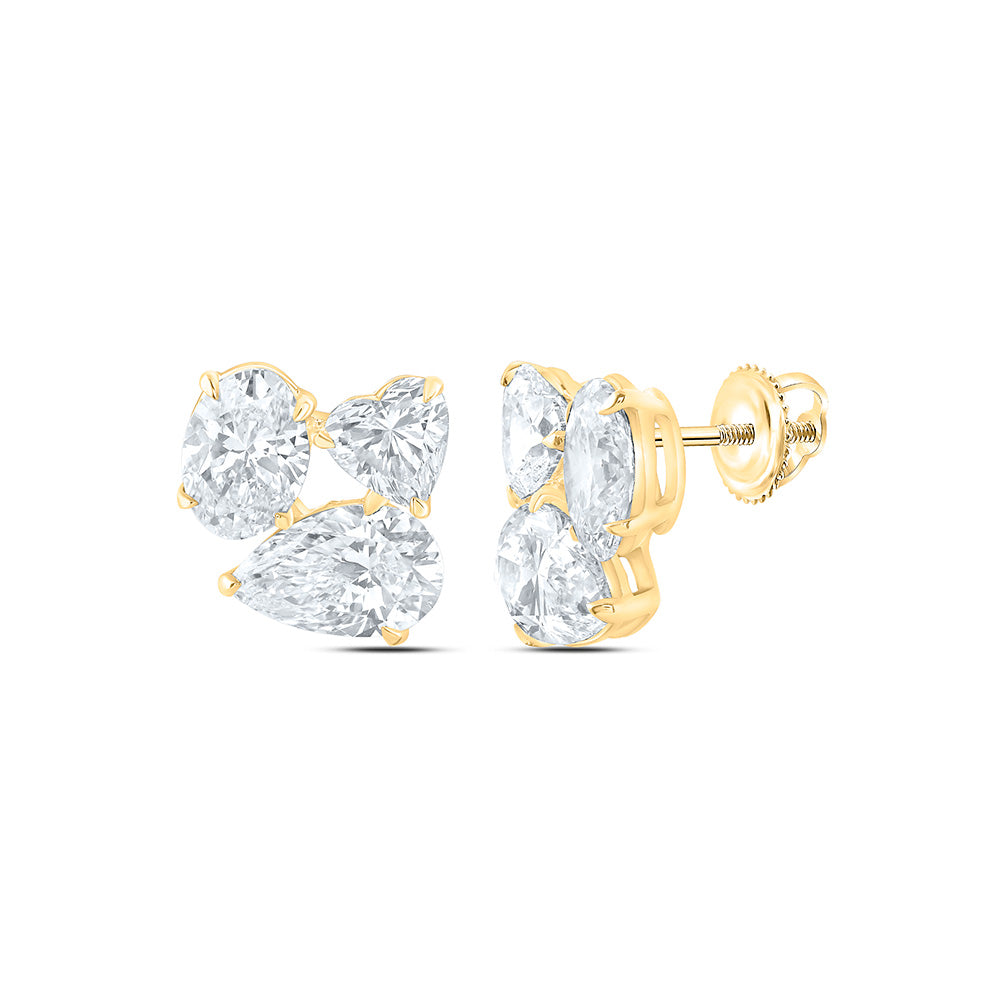 14K Yellow Or White Gold 4 1/2 Cttw Lab Grown Diamond Fashion Earring