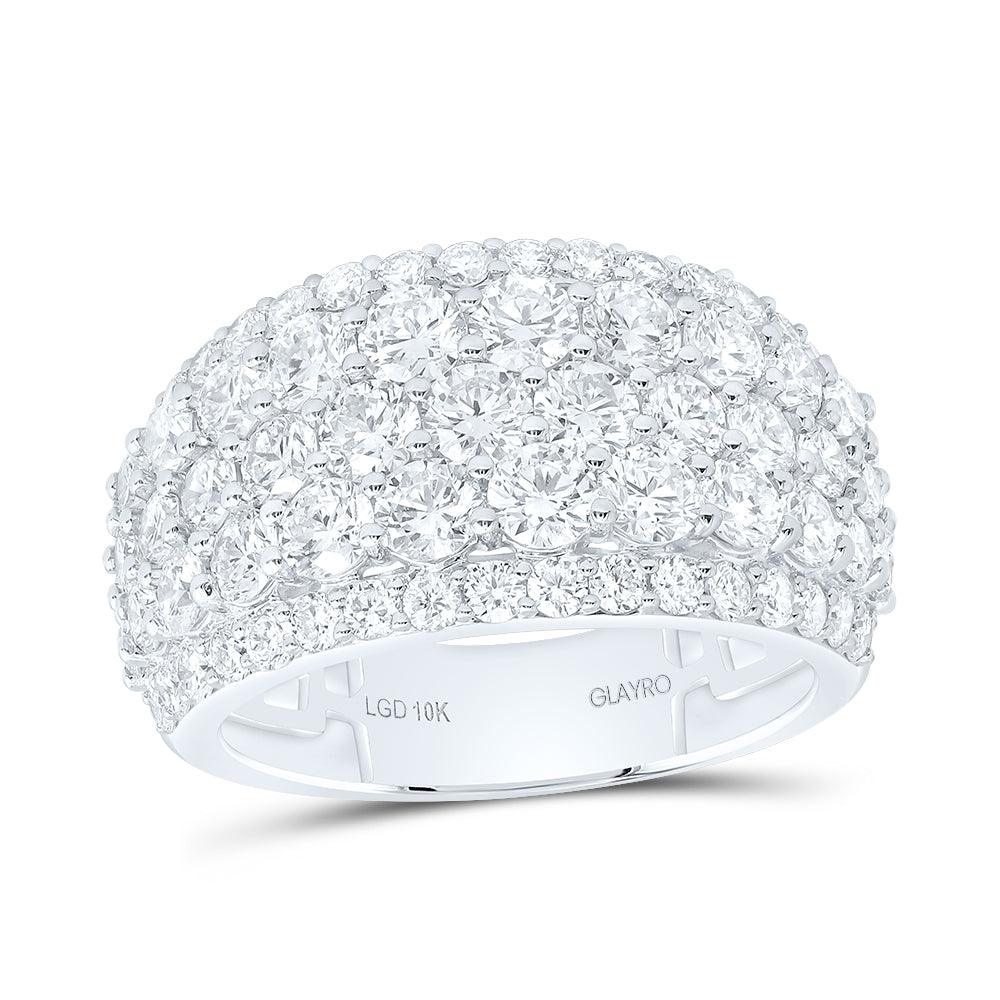 10K Yellow Or White Gold 5 Cttw Lab Grown Diamond Mens Ring