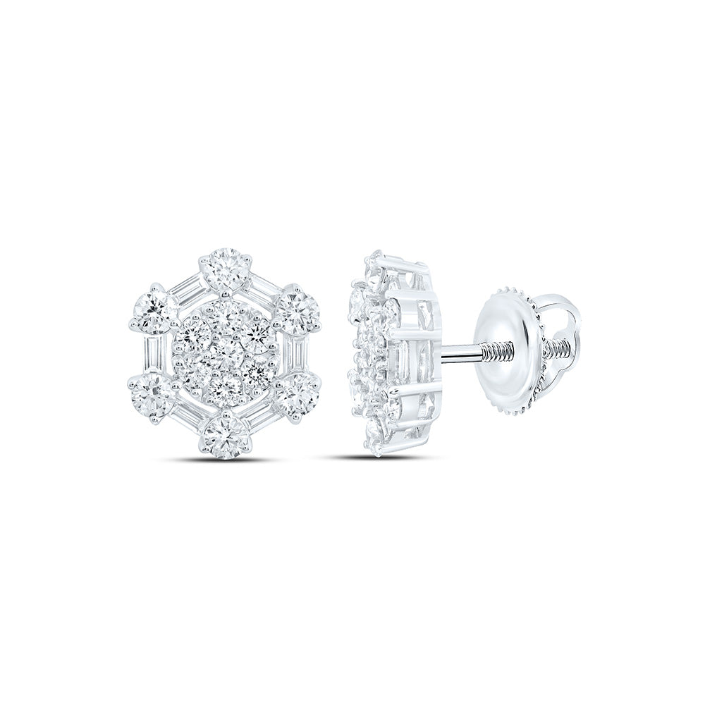 10K Yellow Or White Gold 1 1/2 Cttw Lab Grown Diamond Fashion Earring