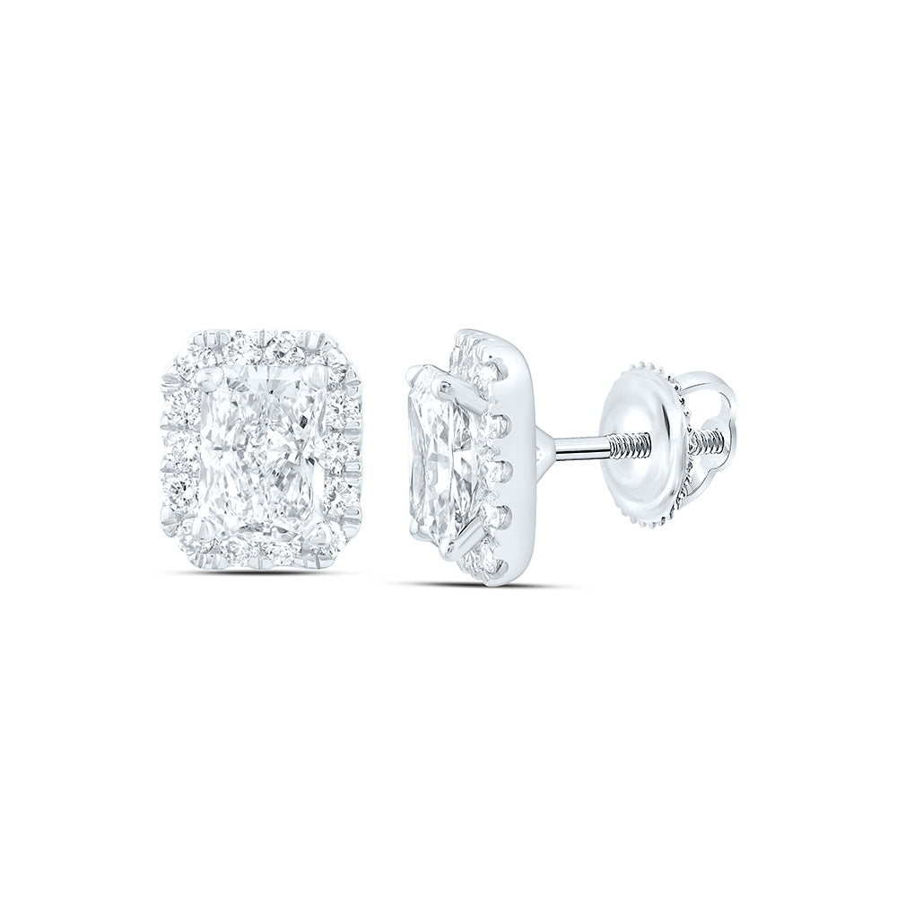 14K Yellow Or White Gold 1 Cttw Lab Grown Diamond Fashion Octagon Earring
