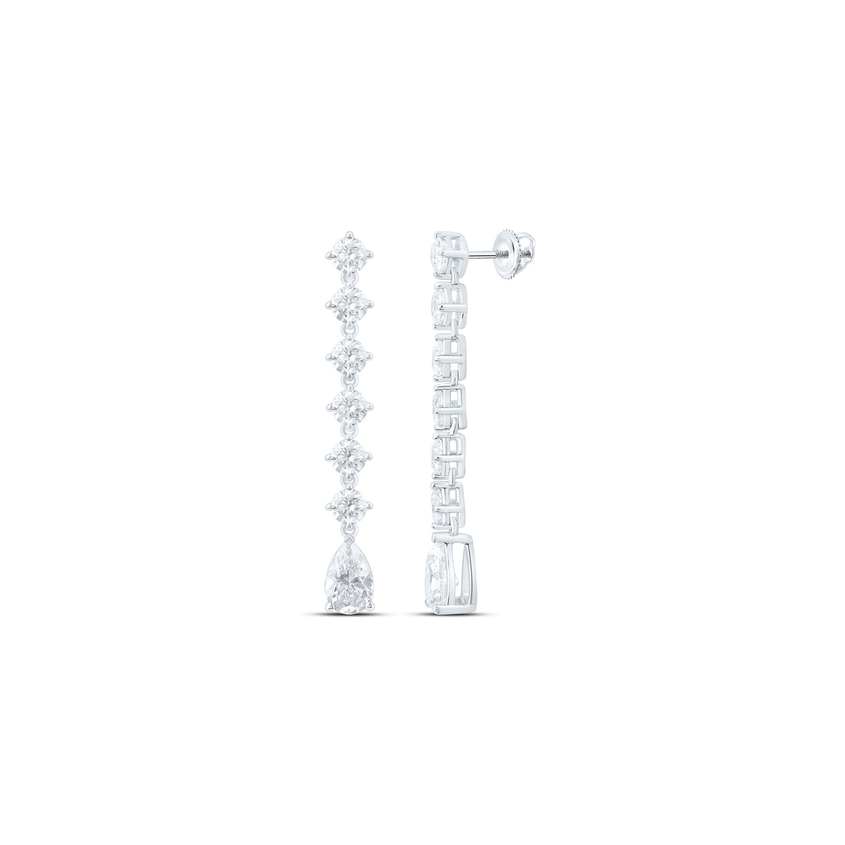 14K Yellow Or White Gold 3 Cttw Lab Grown Diamond Fashion Dangling Earring