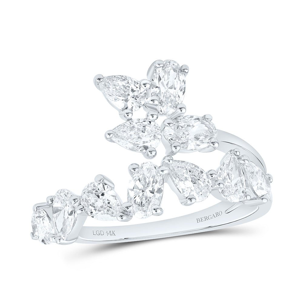 14K Yellow Or White Gold 1 3/4 Cttw Lab Grown Diamond Fashion Ring