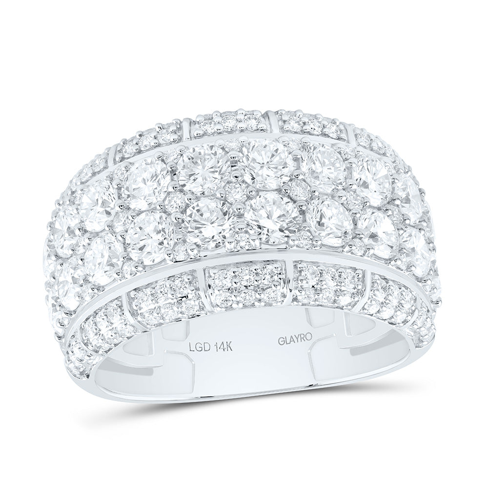 10K Yellow Or White Gold 4 Cttw Lab Grown Diamond Mens Band