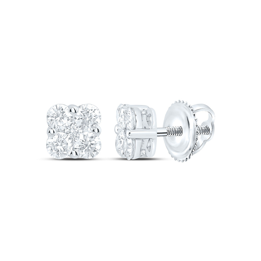 10K Yellow Or White Gold 1/2 Cttw Lab Grown Diamond Fashion Earring